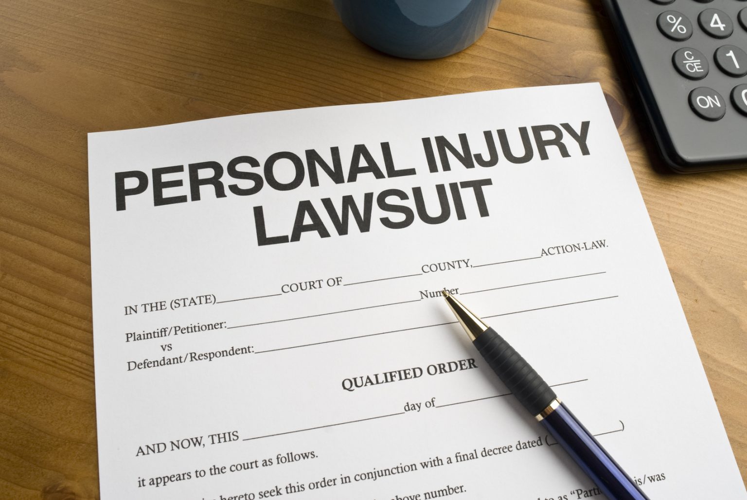 sample budget for personal injury case