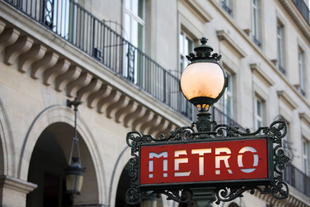 The world famous Paris Metro Sign.  